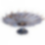 Блюдо на ножке Venice julia black диаметр 40см