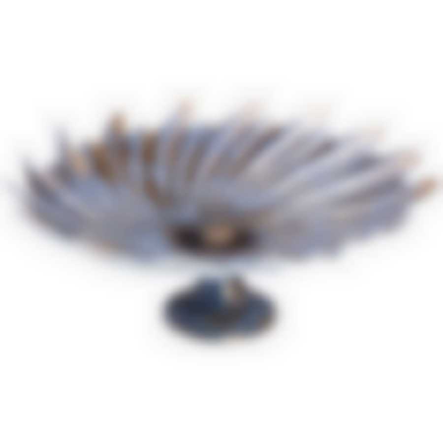 Блюдо на ножке Venice julia black диаметр 40см