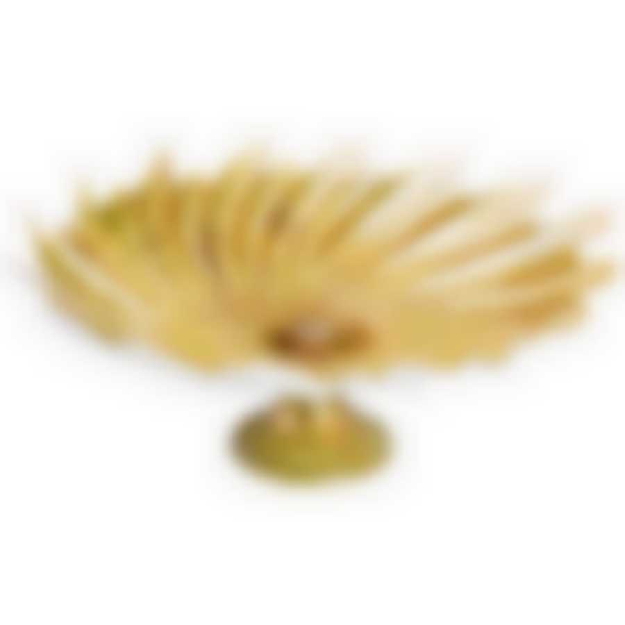 Блюдо на ножке Venice julia green moss диаметр 40см