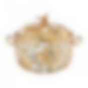 Кастрюля agness эмалированная с крышкой, серия ренессанс 4,8л, диа.22см подходит для индукцион.плит