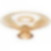 Блюдо на ножке Luster amber 30см