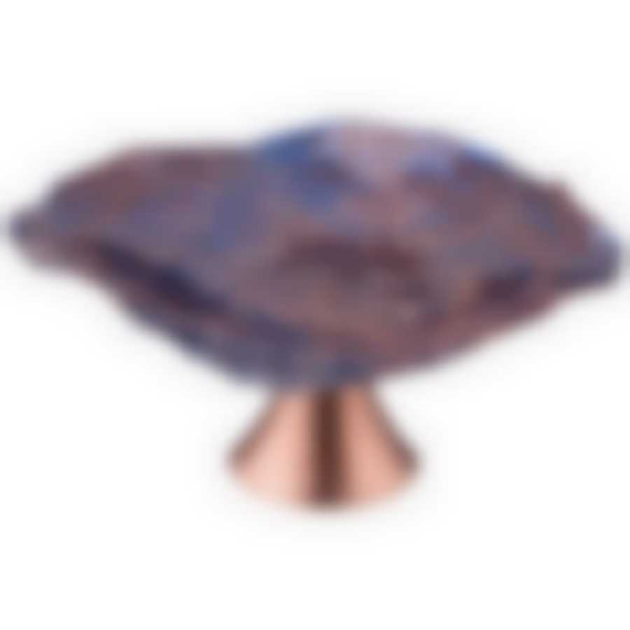 Блюдо на ножке Galaxy blue 30cm