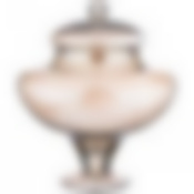 Ваза на ножке с крышкой Leila fume высота 23см