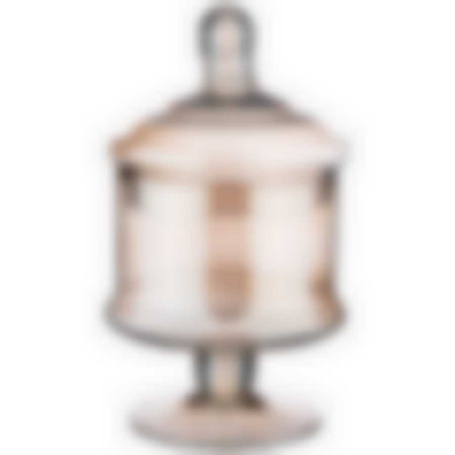 Ваза на ножке с крышкой Victoria fume высота 24см