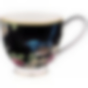 Кружка Цветущий сад 500мл черная 