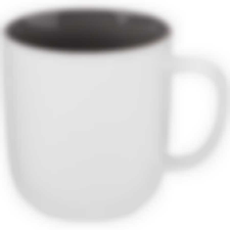 Кружка Velour 400мл внутри темно-серая глазурь 