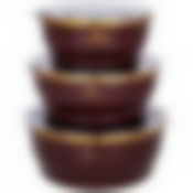 Набор мисок agness эмалирован. с пластик. крышками, серия тюдор 6пр. 0,6/0,9/1,3л, диа.14/16/18см