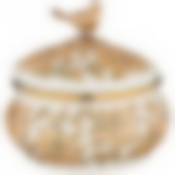 Сахарница agness с крышкой, серия ренессанс 0,85л диа.14 см, высота14 см