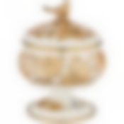 Сахарница на ножке agness с крышкой, серия ренессанс 0,85л диа.14 см, высота19 см