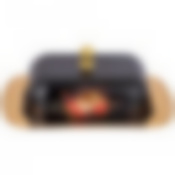 Масленка agness с металл. крышкой Роскошный сад 19*12*7 см