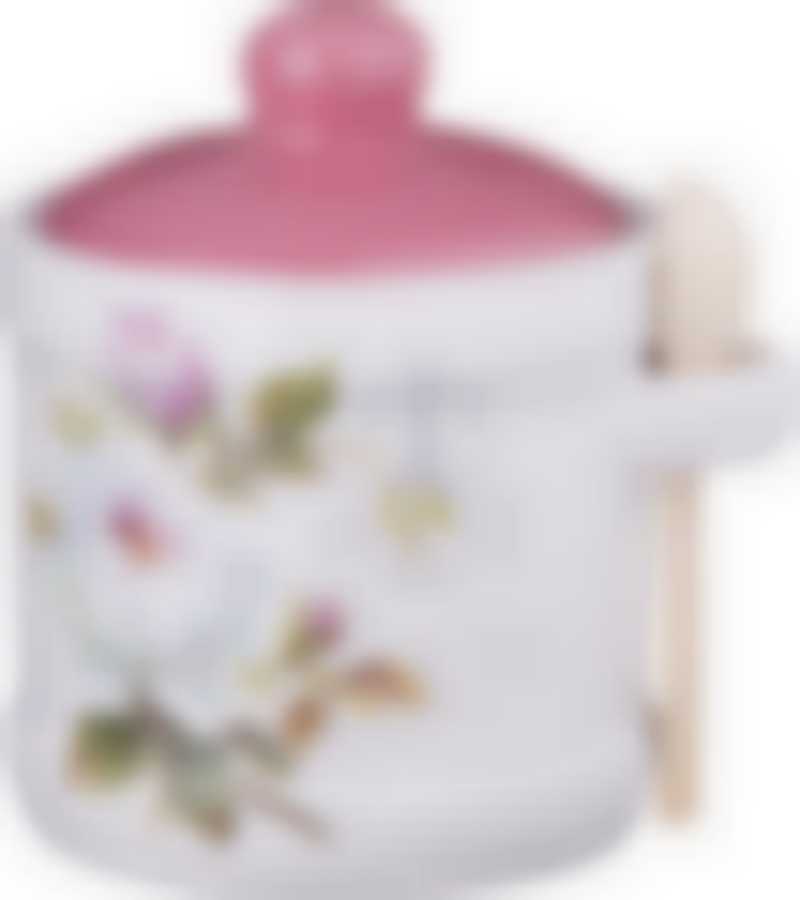 Сахарница Шиповник 13*11*12 см. 300 мл с ложкой 