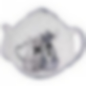 Подставка под чайный пакетик Ля мур 11*9.5 см. высота=2,5 см. 