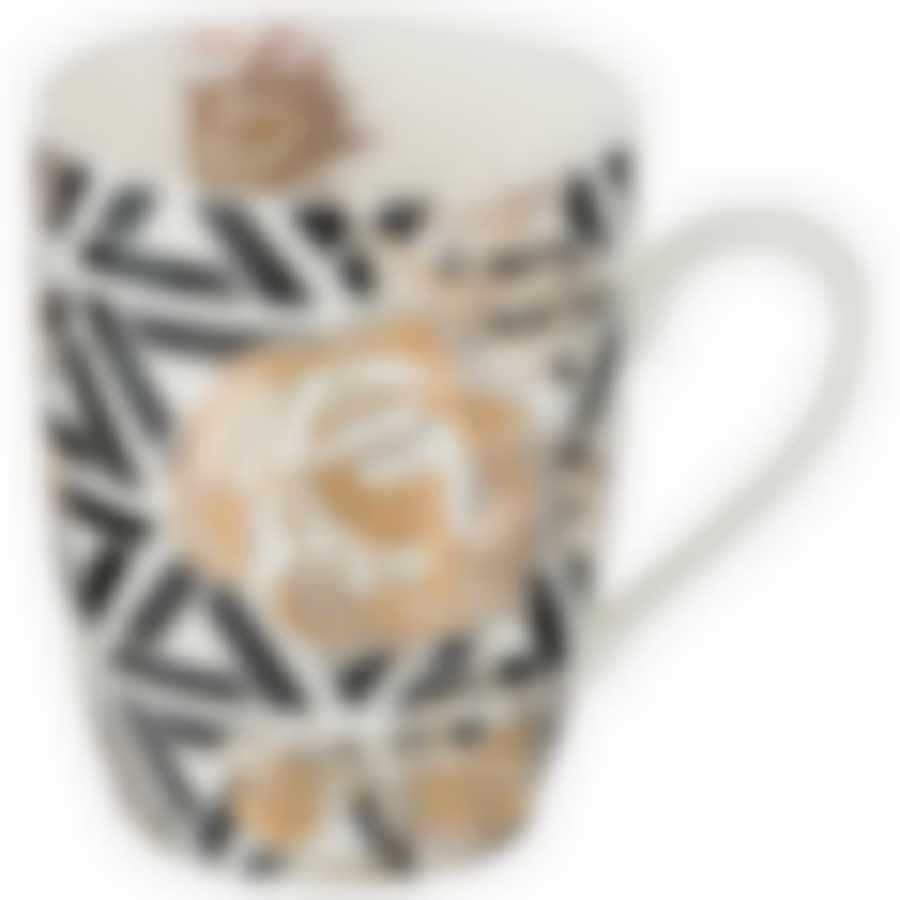 Кружка Golden rose 400мл, черная 