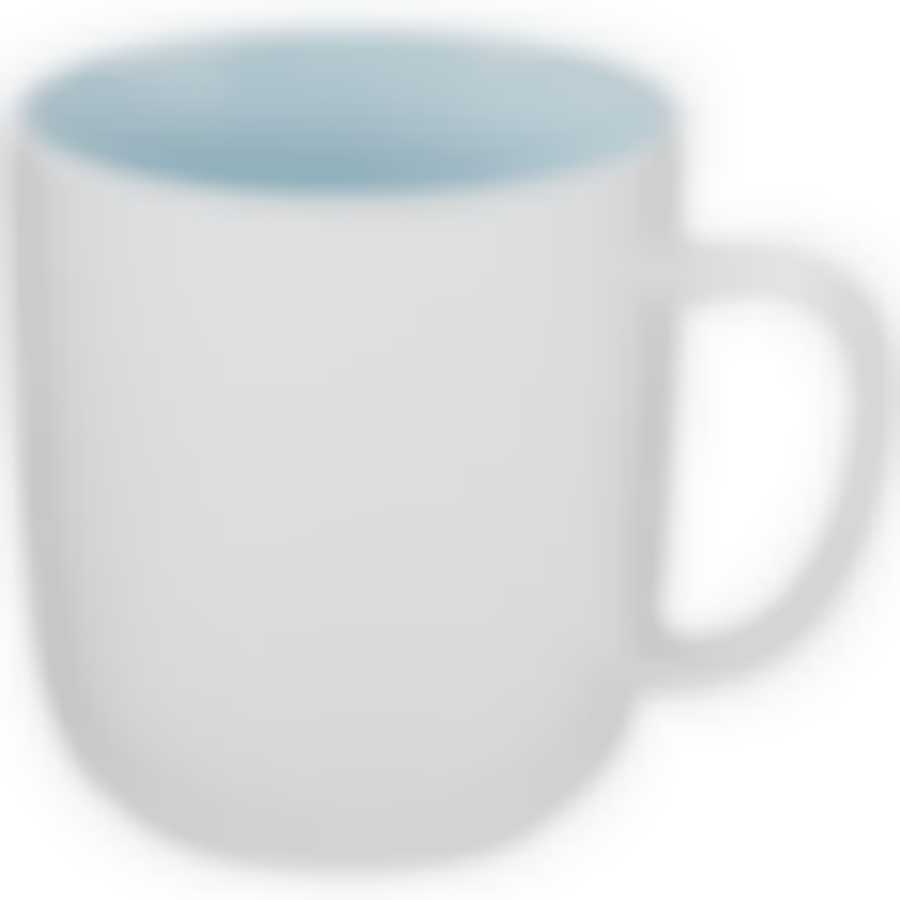 Кружка Velour 400мл внутри голубая глазурь 