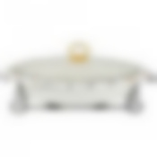 Мармит со стекл.крышкой на метал.подставке овальный Fantasy 2,3л 40*26*11,5см 