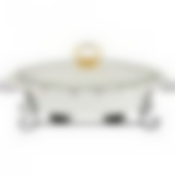 Мармит со стекл.крышкой на метал.подставке овальный Fantasy 1,75л 36*22*11см 