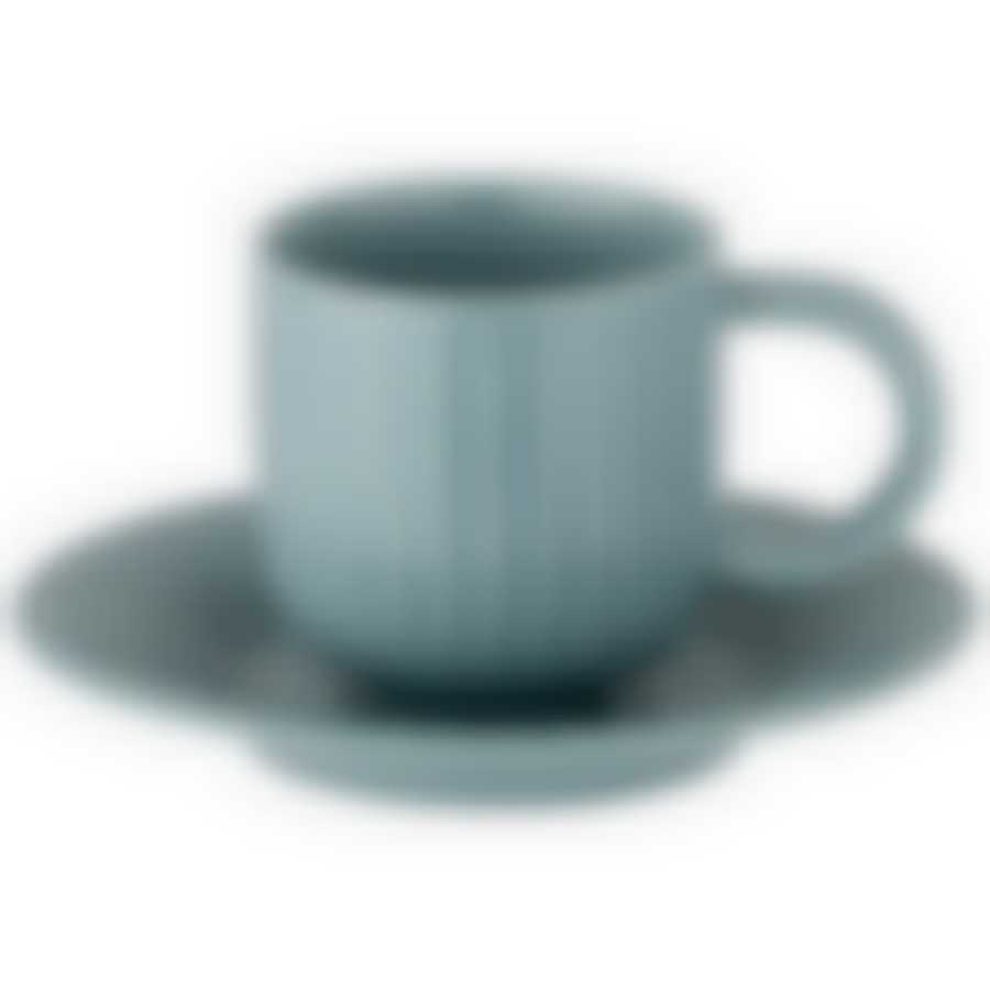 Кофейный набор на 1пер. 2пр. Majesty 90мл голубой 