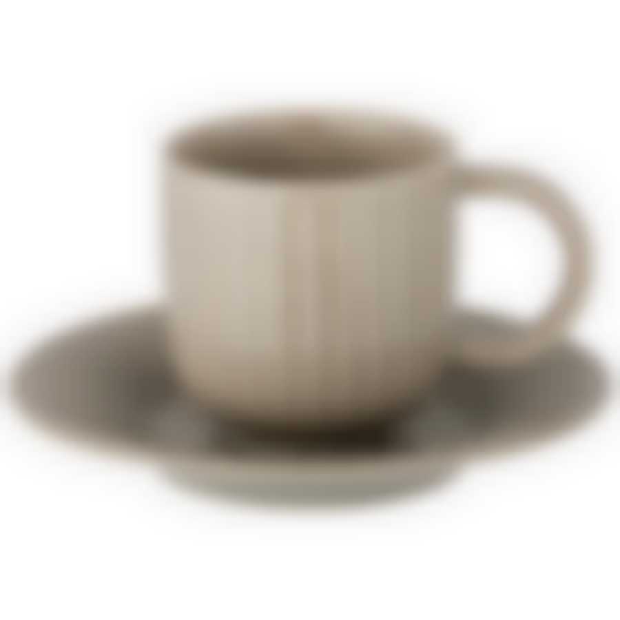 Кофейный набор на 1пер. 2пр. Majesty 90мл серый 