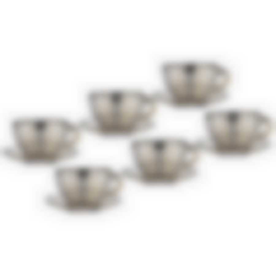 Набор из 6 кружек с блюдцами Либерти 250мл