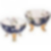 Набор из 2х розеток на ножках lefard Кобальт 10 см 