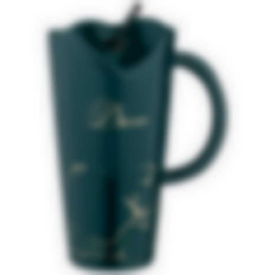 Кружка Break time с металл. трубочкой 480мл зеленая 