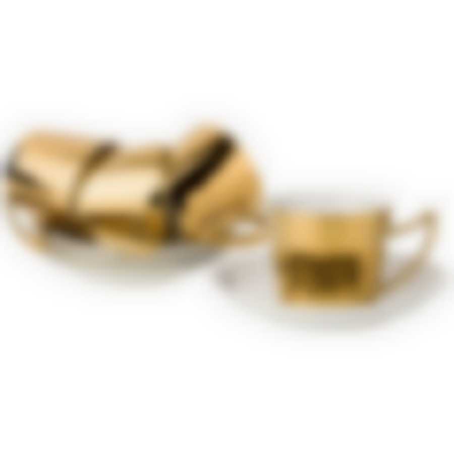 Кофейный набор Tiger на 4пер. 8пр. 90мл, золотой 