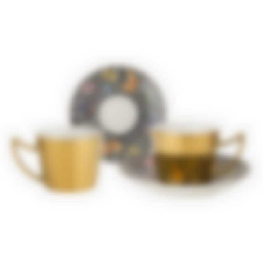 Кофейный набор Butterfly на 2пер. 4пр. 90мл, золотой 