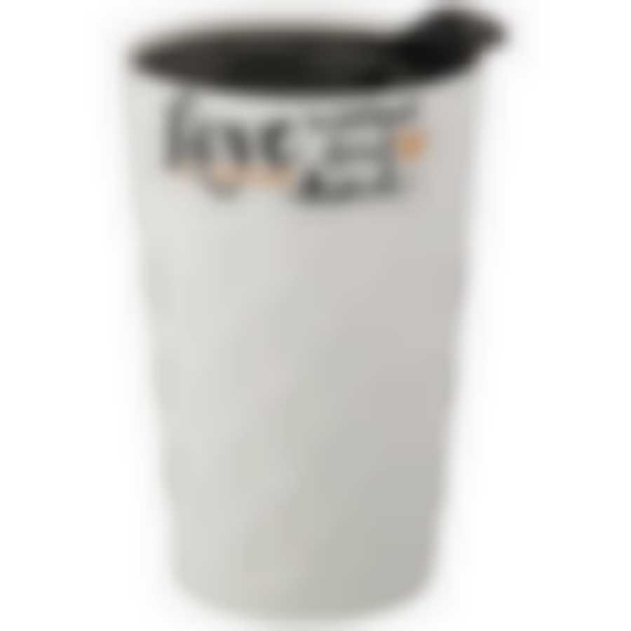 Кружка с двойными стенками и пластиковой крышкой Кофемания 300 мл 