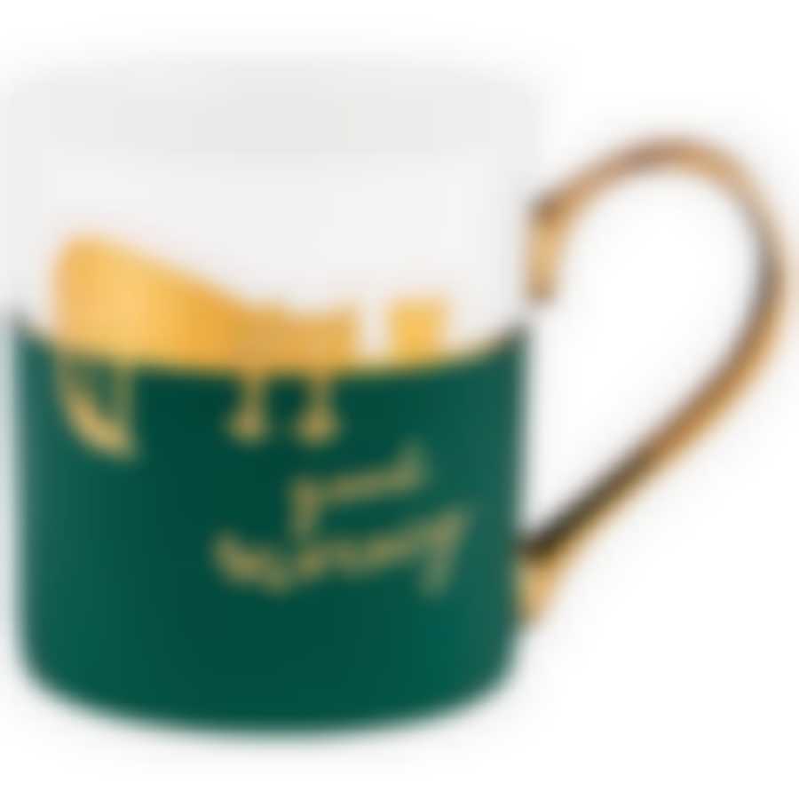 Кружка lefard Break time 370мл доброе утро зеленая 