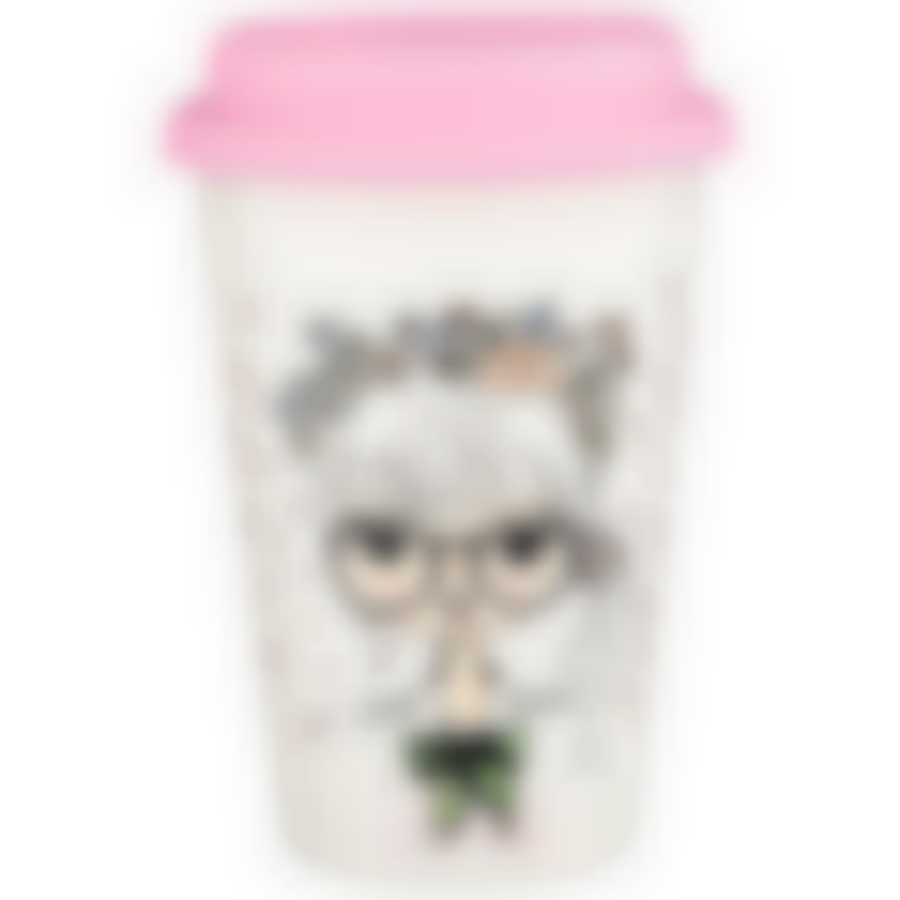 Кружка с силиконовой крышкой lefard Fashion princess 400мл 