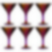 Набор 6 бокалов для мартини 190 мл Королевская фуксия 