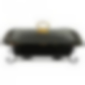 Мармит со стекл. крышкой на метал. подставке прямоуг. Fantasy 3,0л 41*27*11см, черный 