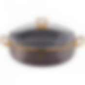 Сотейник agness эмалированный со стекл. крышкой и антипригар. Мраморным покрытием, 28см / 4,5л