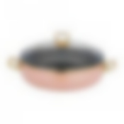 Сотейник agness эмалированный со стекл. крышкой и антипригар. Мраморным покрытием, 26см / 3,5л