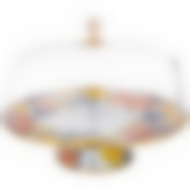 Тортовница эмалированная с пластик. крышкой, серия фландрия диа. 30см