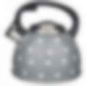 Чайник agness со свистком agness Горошек 2,5 л, индукцион. дно