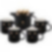 Чайный набор Break time на 4пер. 5пр.: 880мл/230мл черный 