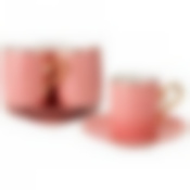 Чайный набор на 4пер. 8пр. 220мл, розовый 