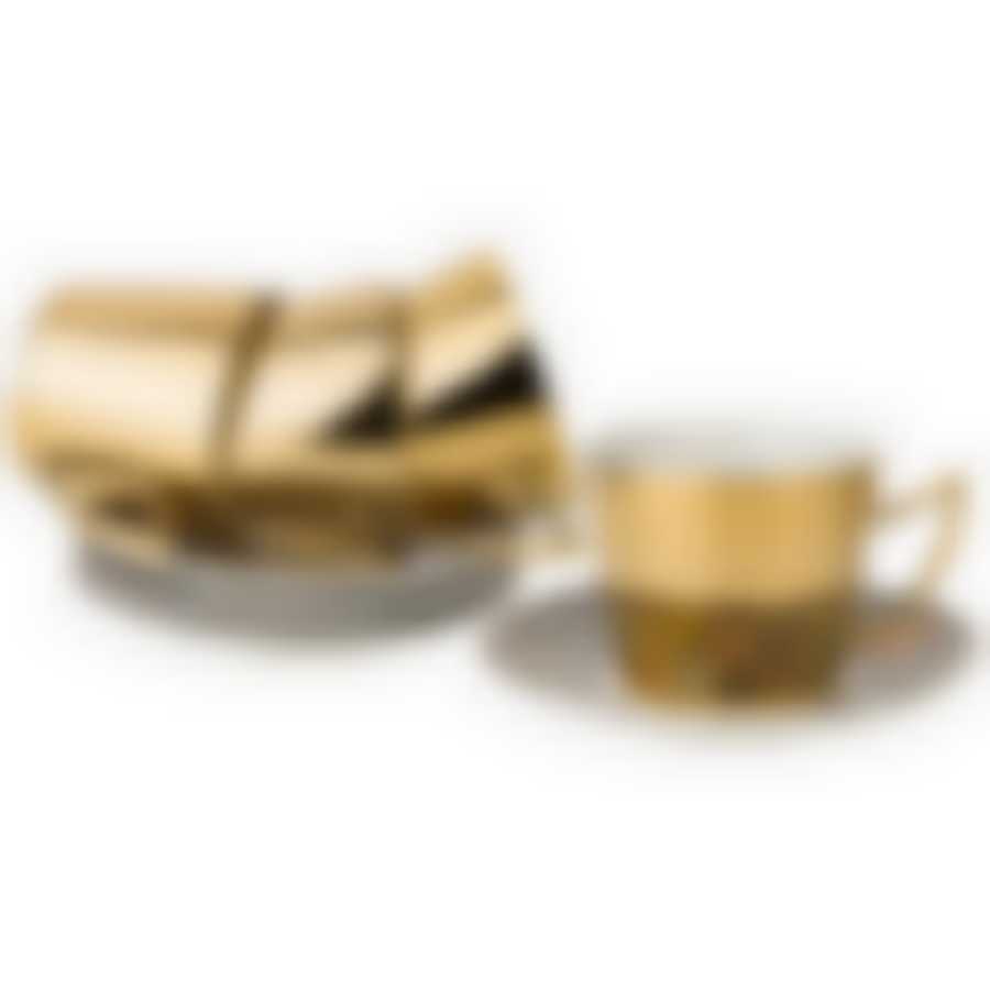 Чайный набор Butterfly на 4пер. 8пр. 220мл, золотой 