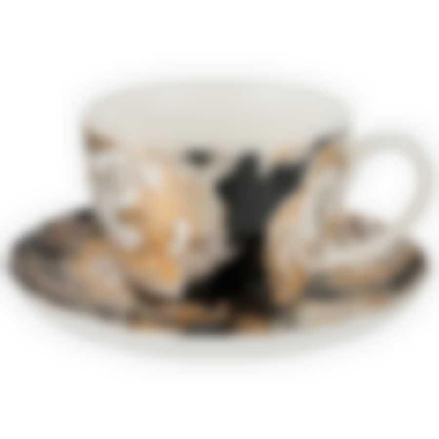 Чайный набор Golden rose на 1пер. 2пр 450мл, черный 