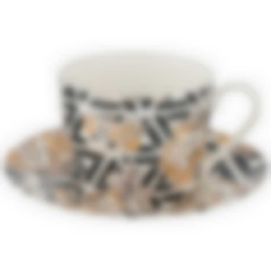 Чайный набор Golden rose на 1пер. 2пр 240мл, геометрия 