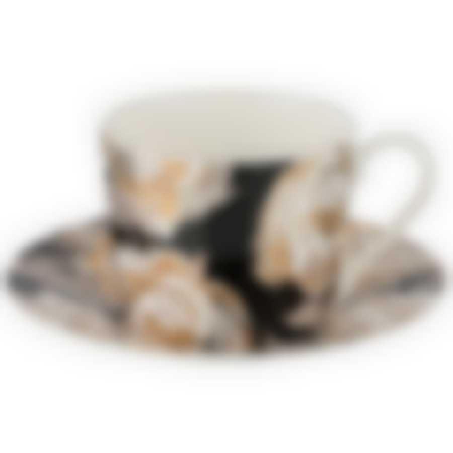 Чайный набор Golden rose на 1пер. 2пр 240мл, черный 