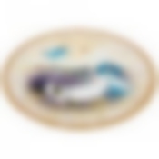 Тортовница вращающаяся Синие коты. лаванда диаметр=32 см.высота=3 см.