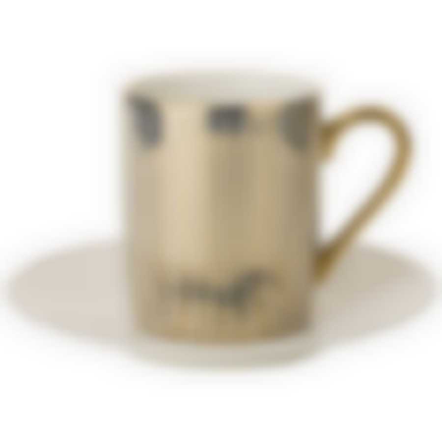 Чайный набор Horse на 1пер. 2пр. 220мл, золотой 