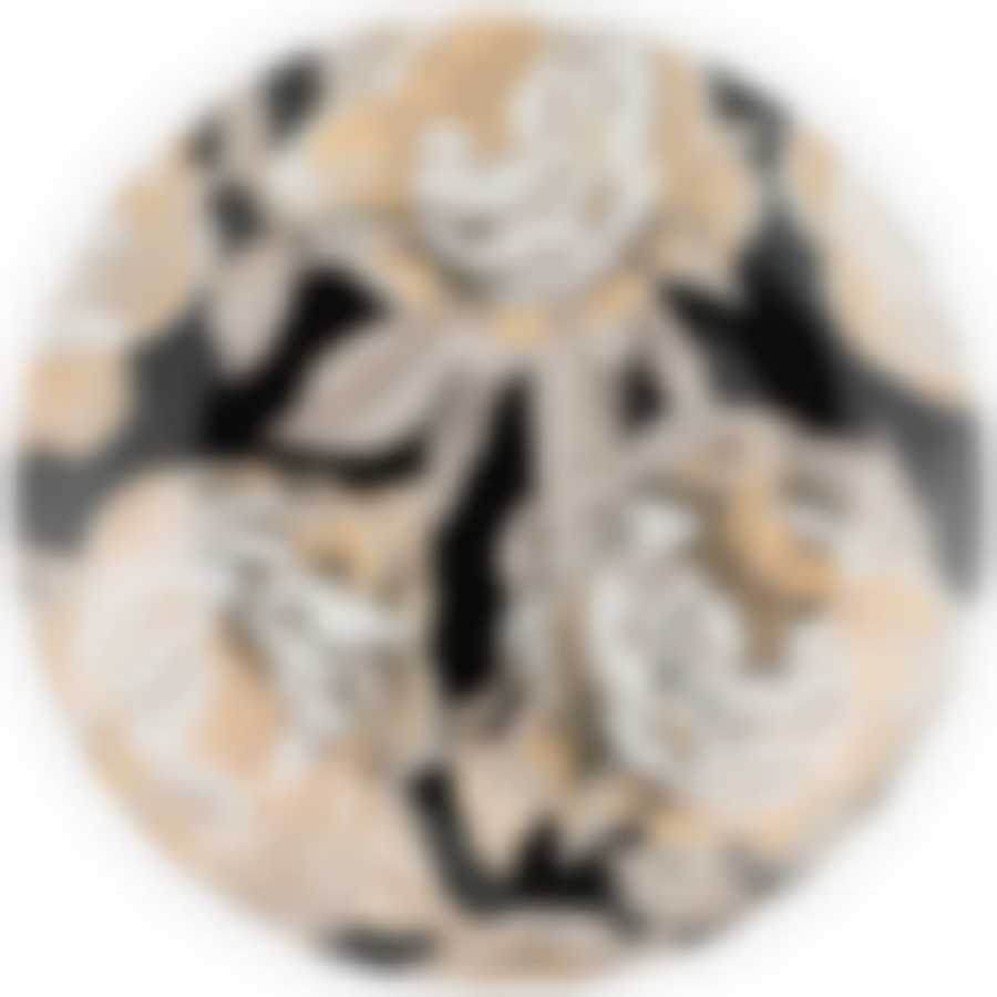 Тарелка десертная Golden rose 20,5см, черная 