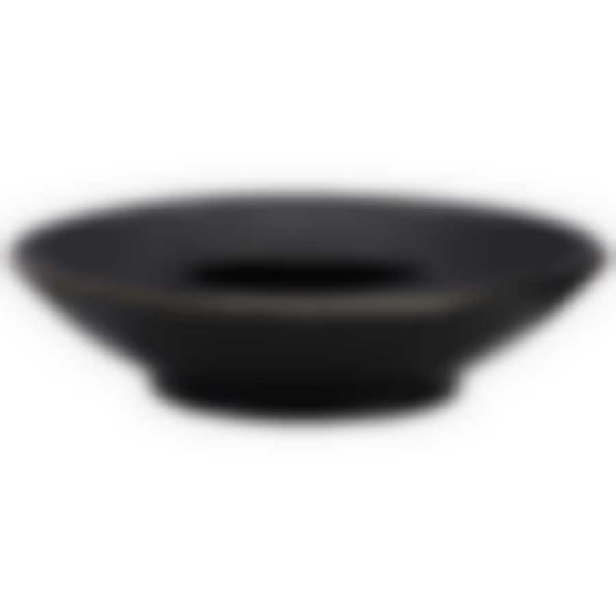 Тарелка суповая bronco Crocus 22,5 см 700 мл черная 