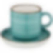 Чайный набор на 1пер. 2пр. Nature 350мл, бирюзовый 