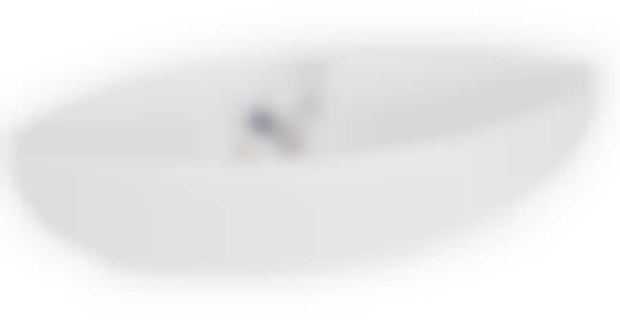 Менажница "Лодочка";декор "Гуси"; жаропр. фарфор