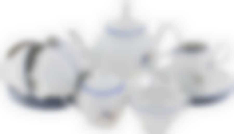 Чайный сервиз 6/9; "Bernadotte", декор "Гуси"