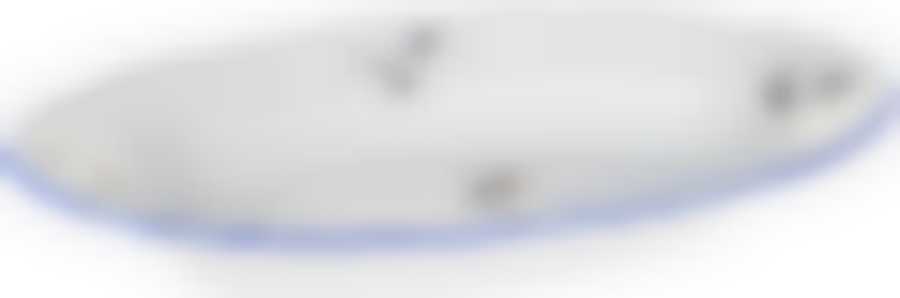 Блюдо овальное 24 см; "Bernadotte", декор "Гуси"